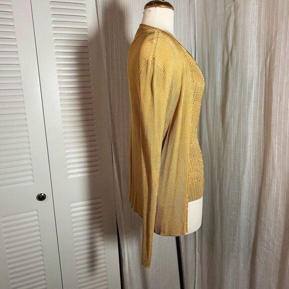 Adrianna Papéll | Women’s | Cardigans | XL | Vintage Gold Beaded Textured 2 Piec - Picture 6 of 6